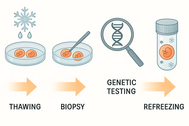 Tác động của sinh thiết phôi và thuỷ tinh hoá lặp lại đến kết cục IVF